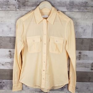 Equipment 100% cotton button up blouse